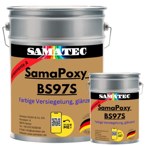 2K Betonbeschichtung Fußbodenbeschichtung Harzbodenbeschichtung glänzend SamaPoxy BS97S